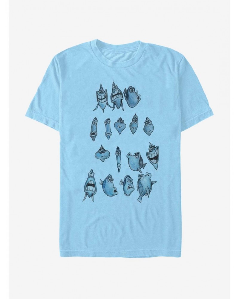 Disney Pixar Finding Nemo Dory Faces T-Shirt $6.86 T-Shirts