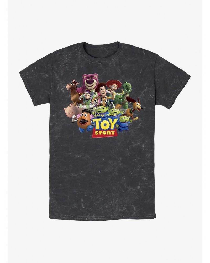 Disney Pixar Toy Story Squad Mineral Wash T-Shirt $5.44 T-Shirts