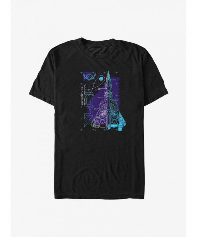 Disney Pixar Lightyear Ship Schematic T-Shirt $7.86 T-Shirts