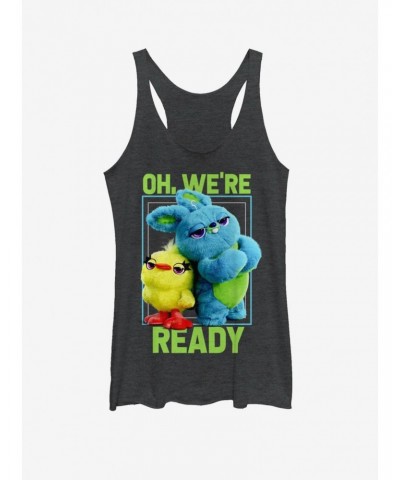 Disney Pixar Toy Story 4 Ready Girls Black Heathered Tank $8.34 Tanks