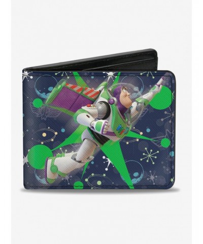 Disney Pixar Toy Story Buzz Lightyear Flight Space Ranger Logo Bifold Wallet $8.15 Wallets