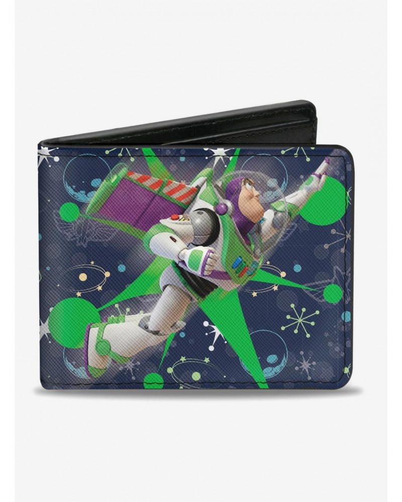 Disney Pixar Toy Story Buzz Lightyear Flight Space Ranger Logo Bifold Wallet $8.15 Wallets