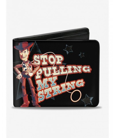 Disney Pixar Toy Story Woody Stop Pulling My String Bifold Wallet $7.73 Wallets