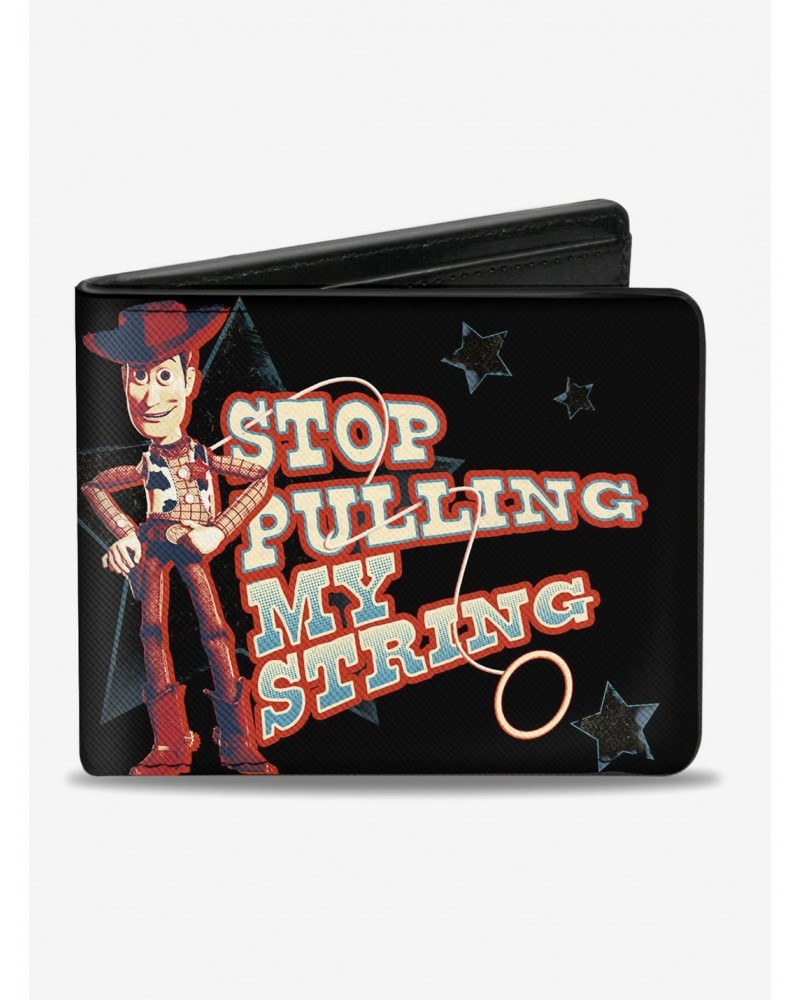 Disney Pixar Toy Story Woody Stop Pulling My String Bifold Wallet $7.73 Wallets