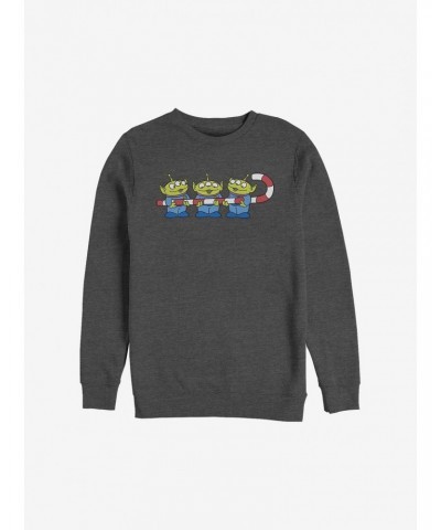 Disney Pixar Toy Story Candy Cane Aliens Holiday Sweatshirt $11.11 Sweatshirts