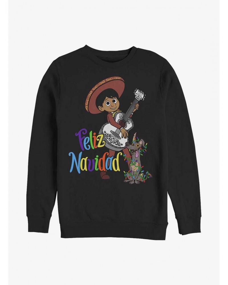 Disney Pixar Coco Coco Feliz Navidad Crew Sweatshirt $9.04 Sweatshirts