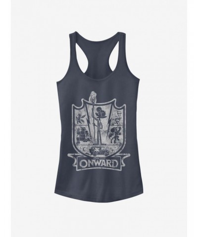 Disney Pixar Onward Crest Girls Tank $5.23 Tanks