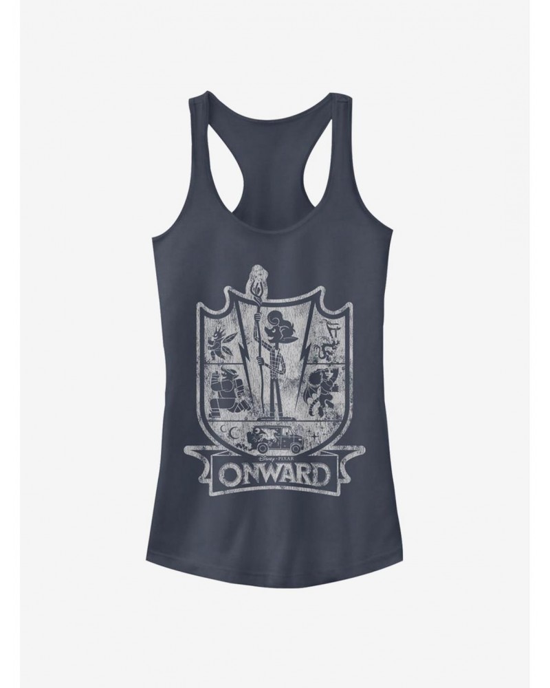 Disney Pixar Onward Crest Girls Tank $5.23 Tanks