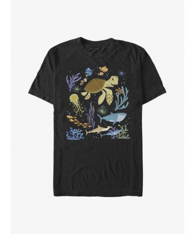 Disney Pixar Finding Nemo Sea Scene Poster T-Shirt $6.86 T-Shirts