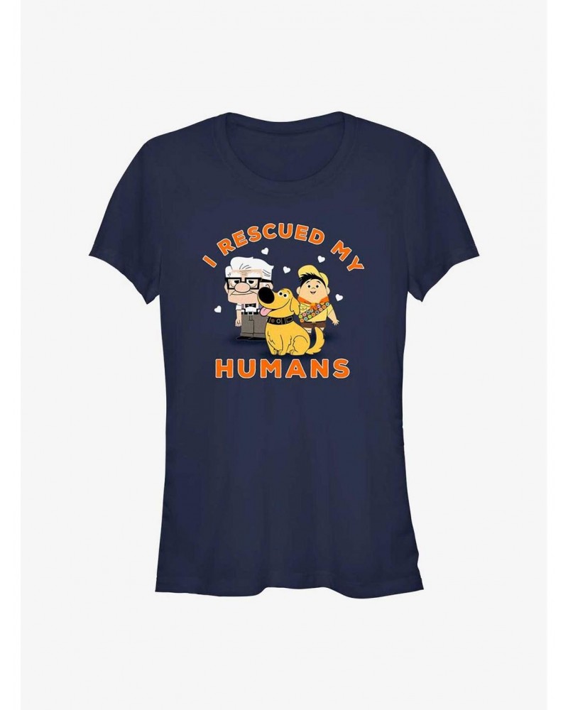 Disney Pixar Up I Rescued My Humans Girls T-Shirt $8.37 T-Shirts