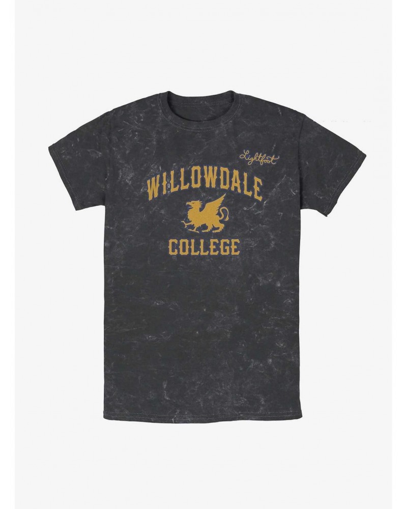 Disney Pixar Onward Willowdale College Mineral Wash T-Shirt $6.89 T-Shirts