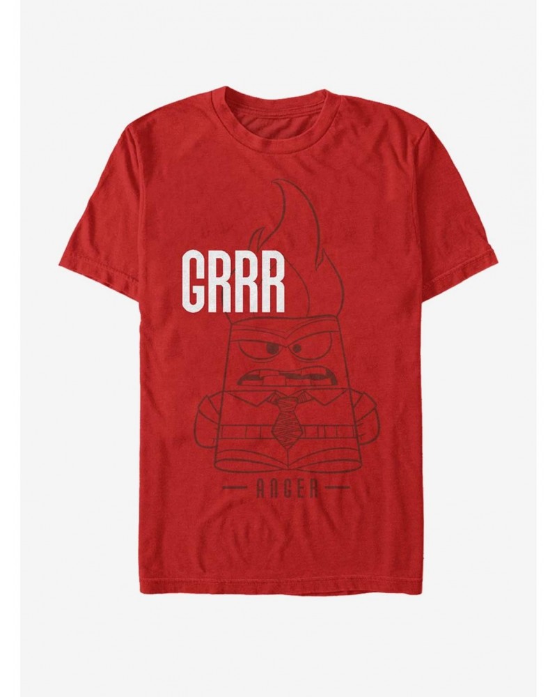 Disney Pixar Inside Out Grrr Anger T-Shirt $6.69 T-Shirts