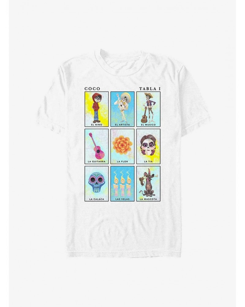 Extra Soft Disney Pixar Coco Character Cards T-Shirt $10.47 T-Shirts