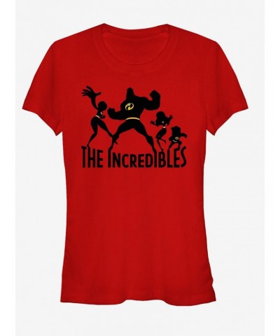 Disney Pixar The Incredibles Family Silhouette Girls T-Shirt $5.58 T-Shirts