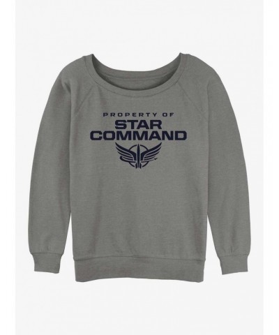 Disney Pixar Lightyear Property of Star Command Girls Slouchy Sweatshirt $9.04 Sweatshirts