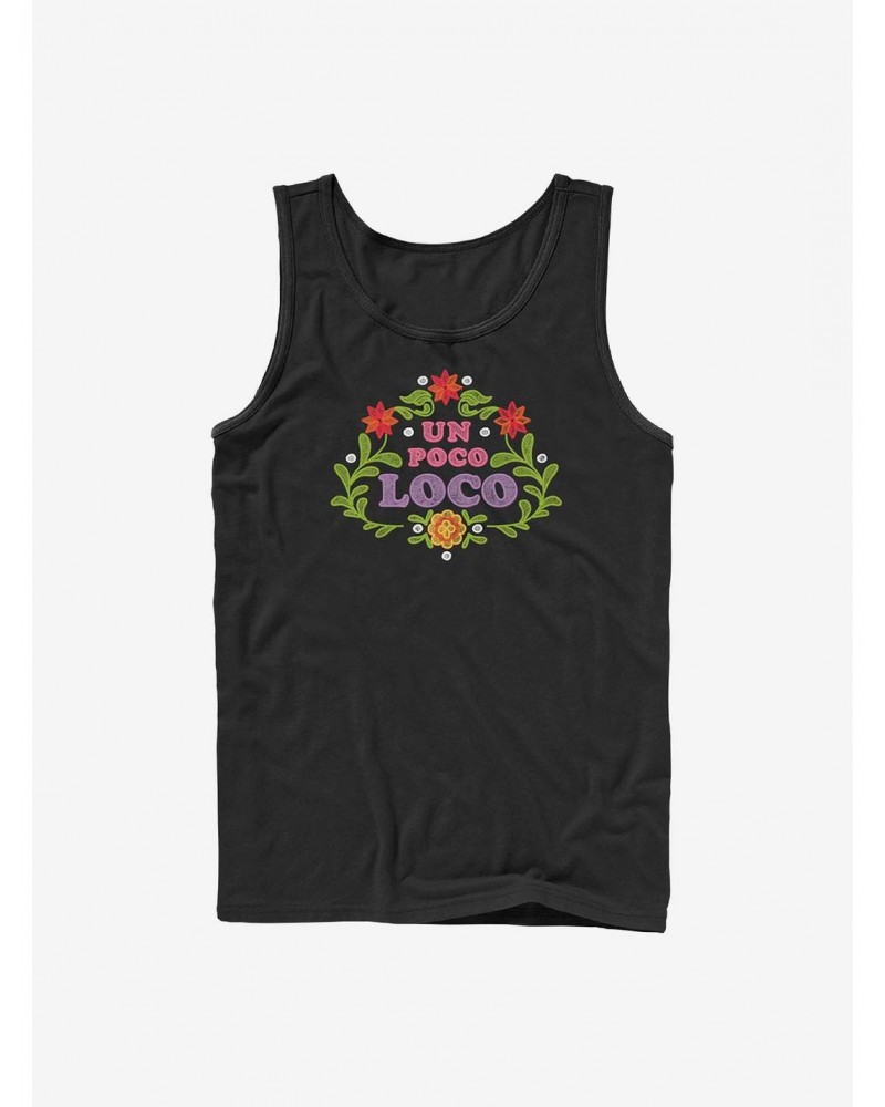 Disney Pixar Coco Un Poco Loco Floral Emblem Tank $7.67 Tanks