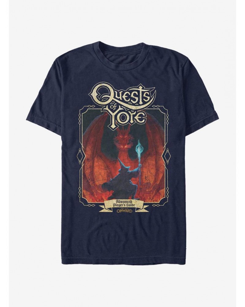 Disney Pixar Onward Quest Of Yore Cover T-Shirt $6.19 T-Shirts