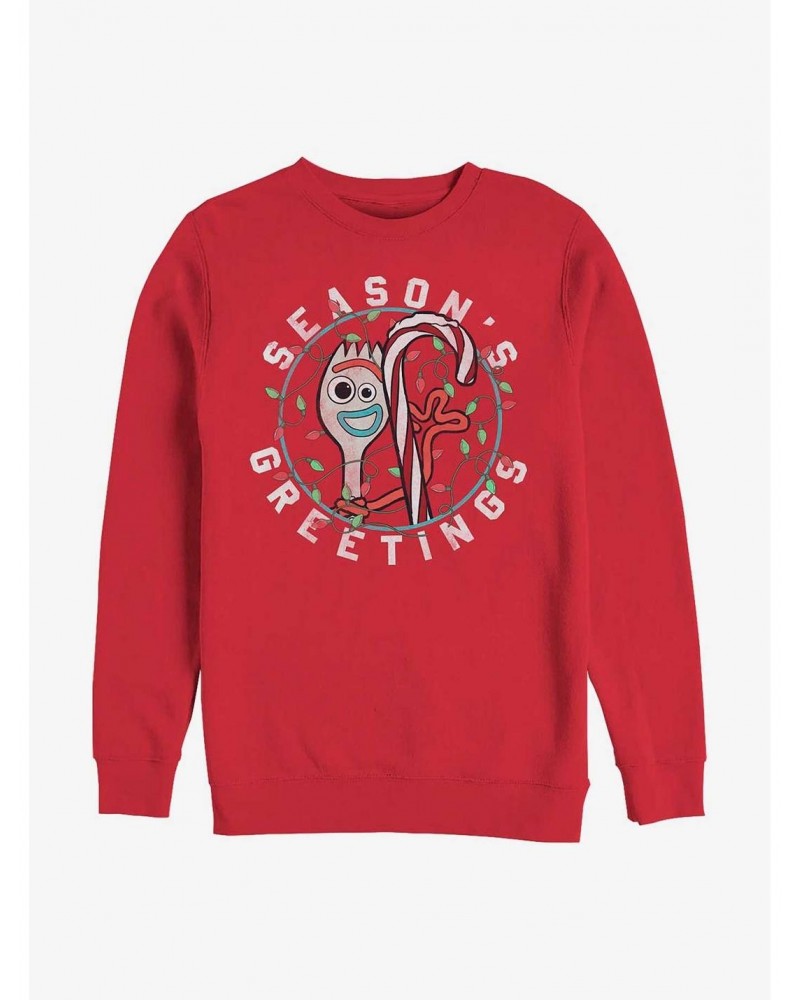 Disney Pixar Toy Story 4 Season's Greetings Crew Sweatshirt $11.11 Sweatshirts