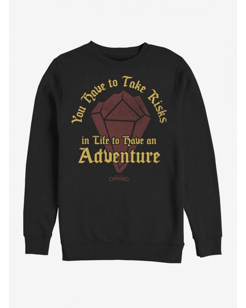 Disney Pixar Onward Risk For Adventure Crew Sweatshirt $12.92 Sweatshirts