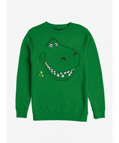 Disney Pixar Toy Story Rex Big Face Sweatshirt $12.92 Sweatshirts