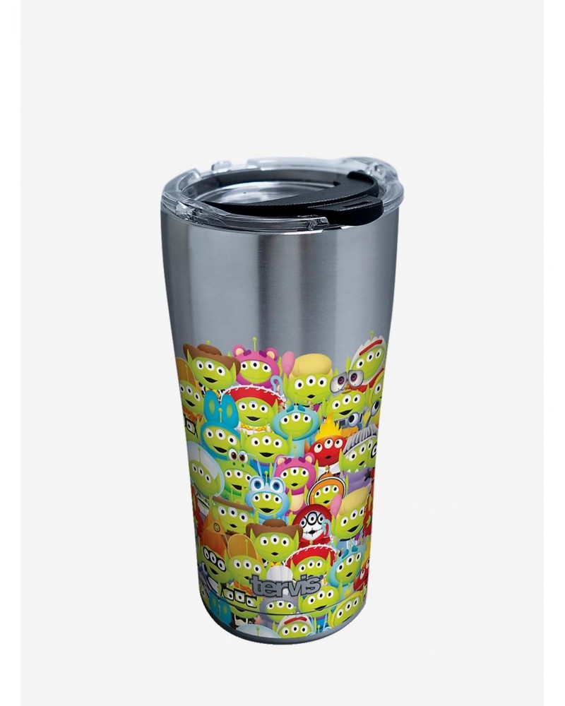 Disney Pixar Toy Story Alien Collage 20oz Stainless Steel Tumbler With Lid $15.36 Tumblers