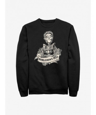 Disney Pixar Coco Mama Knows Best Crew Sweatshirt $10.07 Sweatshirts