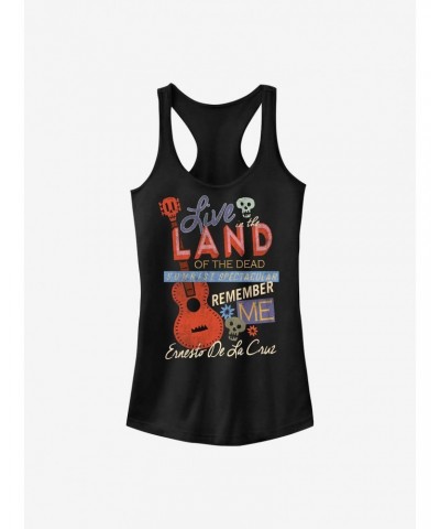 Disney Pixar Coco Live In The Land Of The Dead Girls Tank $6.27 Tanks