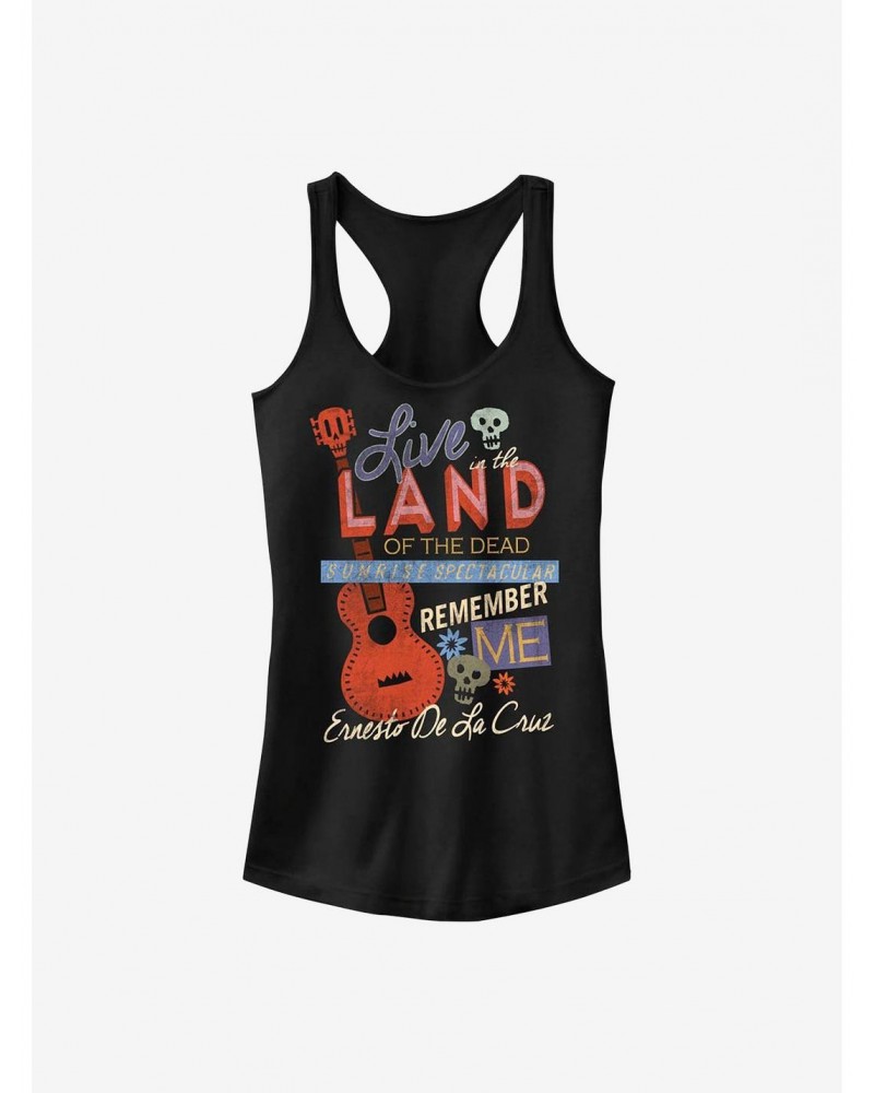 Disney Pixar Coco Live In The Land Of The Dead Girls Tank $6.27 Tanks