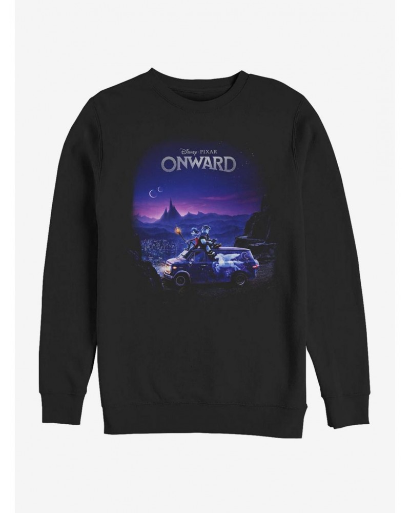 Disney Pixar Onward Poster Knockout Crew Sweatshirt $12.66 Sweatshirts