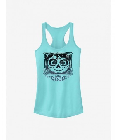 Disney Pixar Coco Face Frame Girls Tank $8.19 Tanks