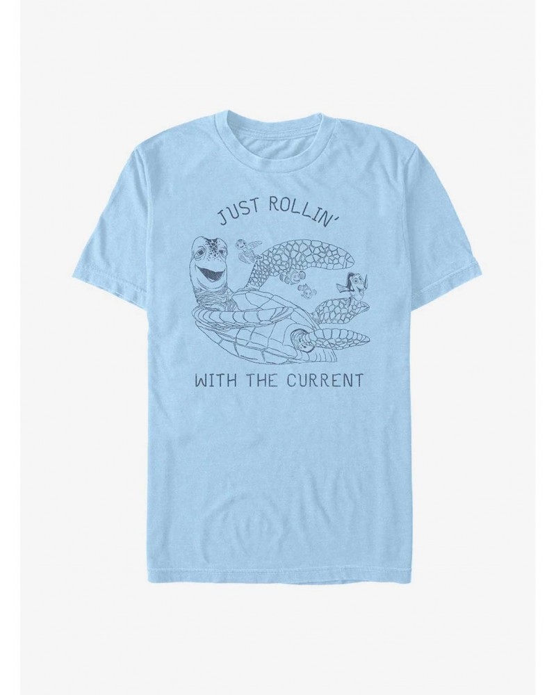 Disney Pixar Finding Nemo Crush and Squirt Just Rollin' With The Current T-Shirt $6.69 T-Shirts