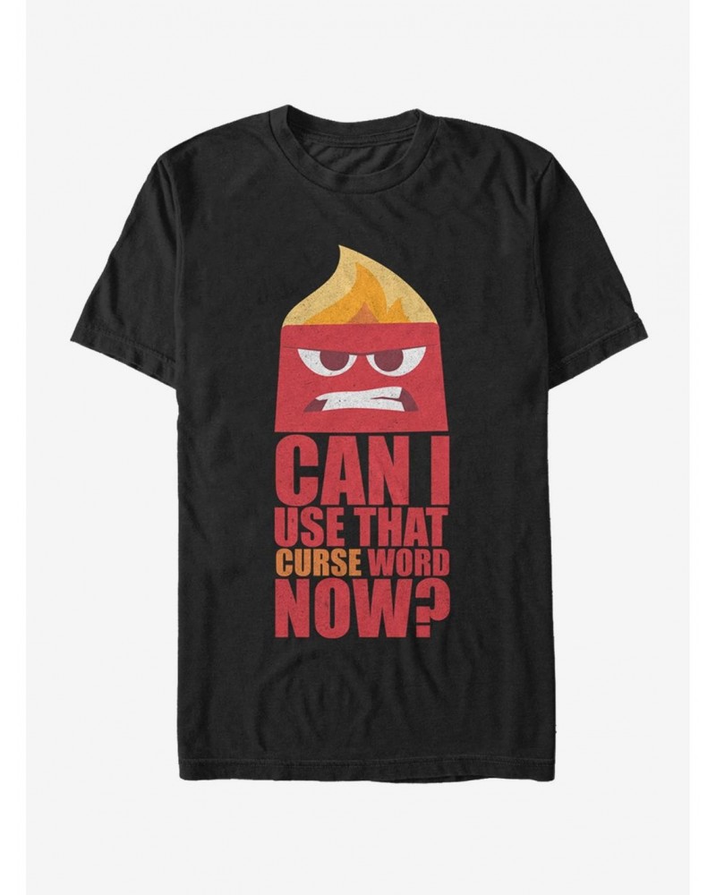 Disney Pixar Inside Out Anger Can I Use That Curse Word Now T-Shirt $6.52 T-Shirts