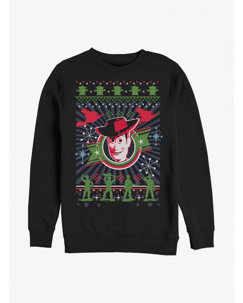 Disney Pixar Toy Story Winter Stitches Crew Sweatshirt $8.52 Sweatshirts