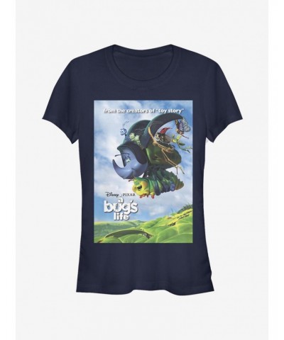 Disney Pixar A Bug's Life Bugs Flying Poster Girls T-Shirt $6.10 T-Shirts