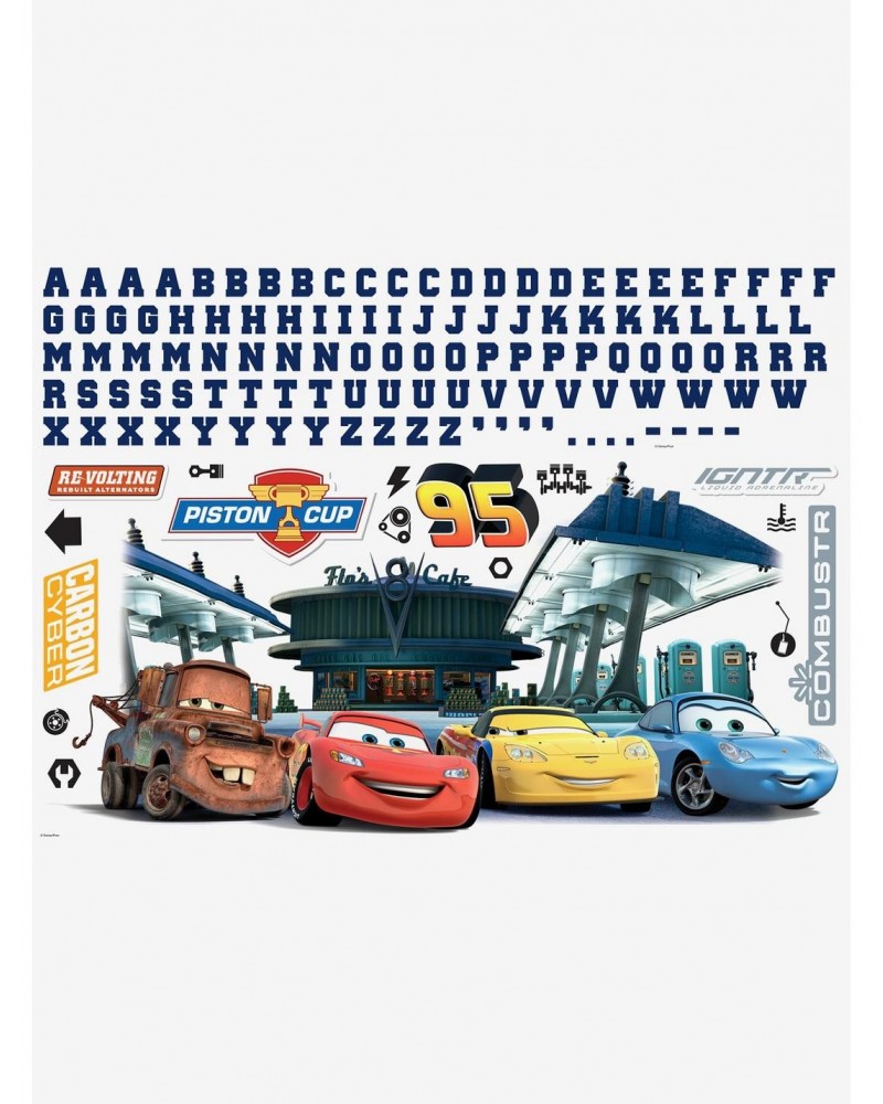 Disney Pixar Cars Peel And Stick Giant Wall Decals With Alphabet $9.77 Merchandises