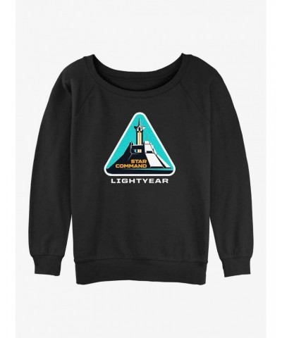 Disney Pixar Lightyear Star Command Badge Girls Slouchy Sweatshirt $10.59 Sweatshirts