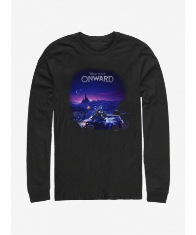 Disney Pixar Onward Poster Knockout Long-Sleeve T-Shirt $11.28 T-Shirts