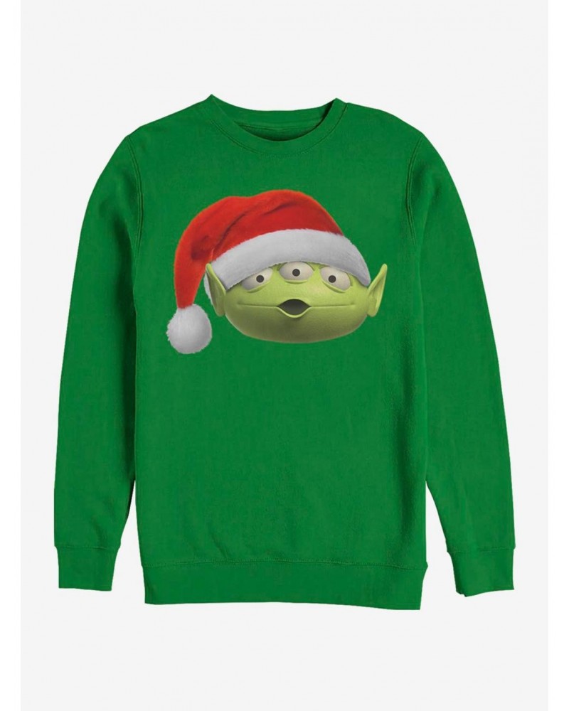 Disney Pixar Toy Story Santa Alien Crew Sweatshirt $9.82 Sweatshirts