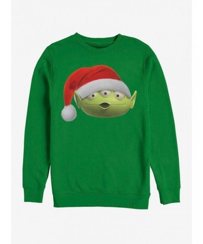 Disney Pixar Toy Story Santa Alien Crew Sweatshirt $9.82 Sweatshirts