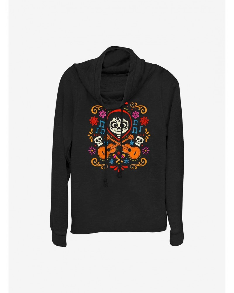 Disney Pixar Coco Musical Miguel Cowlneck Long-Sleeve Girls Top $9.74 Tops