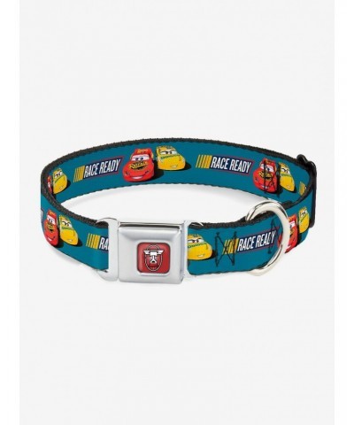 Disney Pixar Cars 3 Lightning Mcqueen Cruz Ramirez Seatbelt Buckle Dog Collar $11.21 Pet Collars