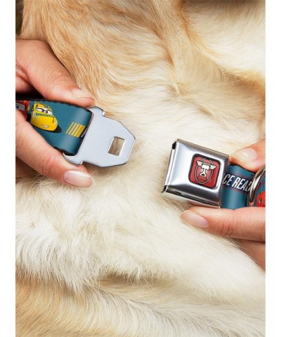 Disney Pixar Cars 3 Lightning Mcqueen Cruz Ramirez Seatbelt Buckle Dog Collar $11.21 Pet Collars