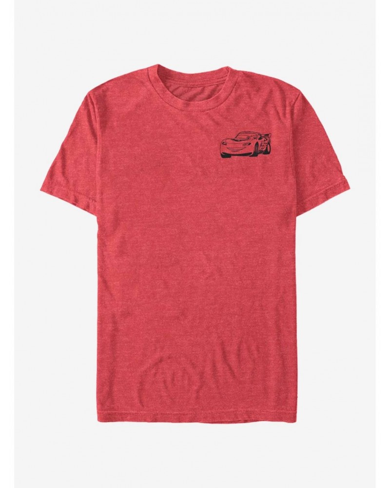 Disney Pixar Cars Lightning McQueen Line T-Shirt $7.36 T-Shirts