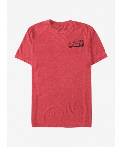 Disney Pixar Cars Lightning McQueen Line T-Shirt $7.36 T-Shirts