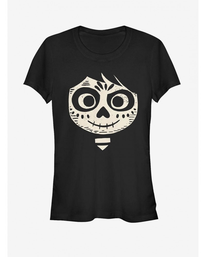 Disney Pixar Coco Miguel Skeleton Face Girls T-Shirt $8.37 T-Shirts