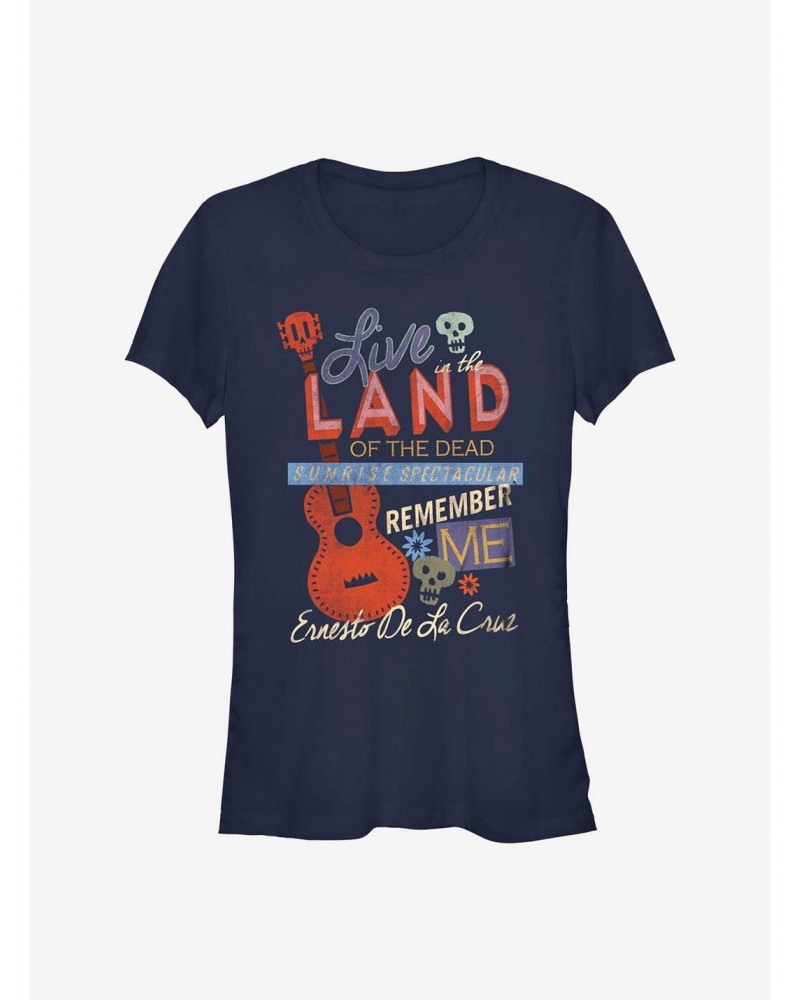 Disney Pixar Coco Live In The Land Of The Dead Girls T-Shirt $6.45 T-Shirts