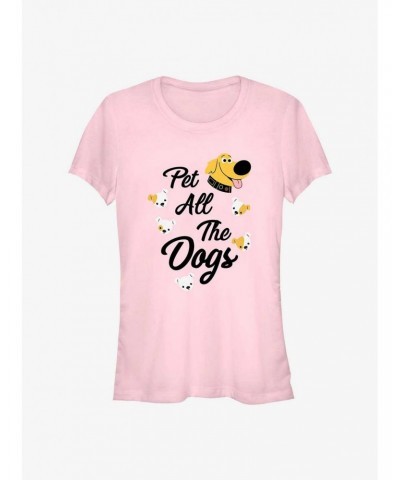 Disney Pixar Up Pet All The Dogs Girls T-Shirt $6.97 T-Shirts