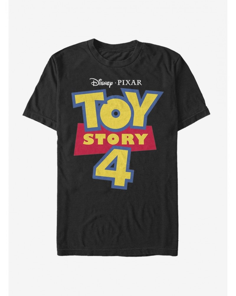 Disney Pixar Toy Story 4 Full Color Logo T-Shirt $8.54 T-Shirts