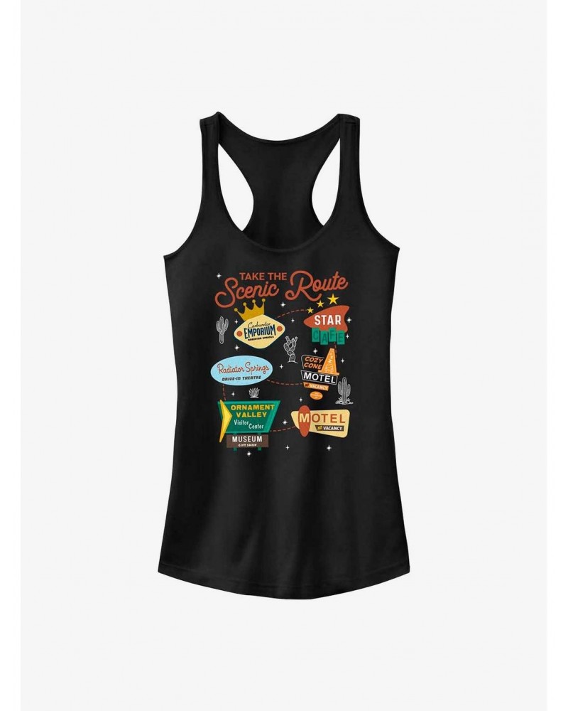 Cars Take The Scenic Route Girls Tank $7.84 Tanks