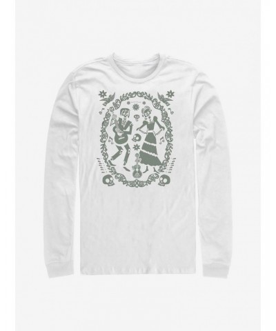 Disney Pixar Coco Paper Art Oval Long-Sleeve T-Shirt $8.98 T-Shirts